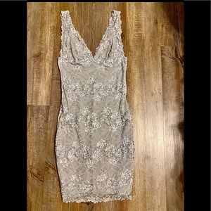 Gorgeous silver and gray sequin Marciano Dress